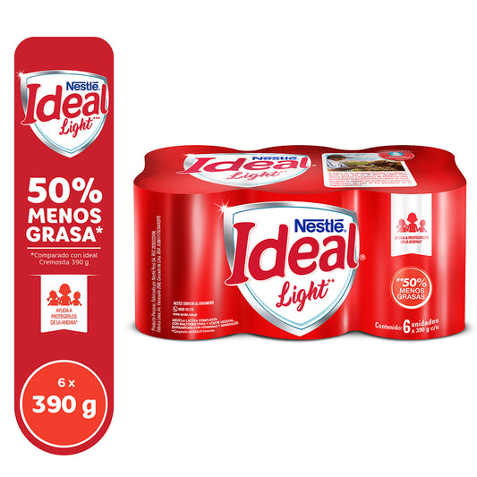 IDEAL LIGHT Mezcla Láctea 6pack 390g