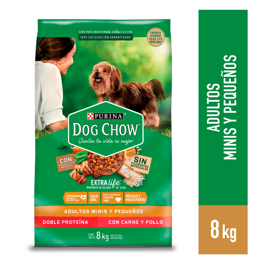 Dog Chow® Adultos Minis y Pequeños 8 kg.