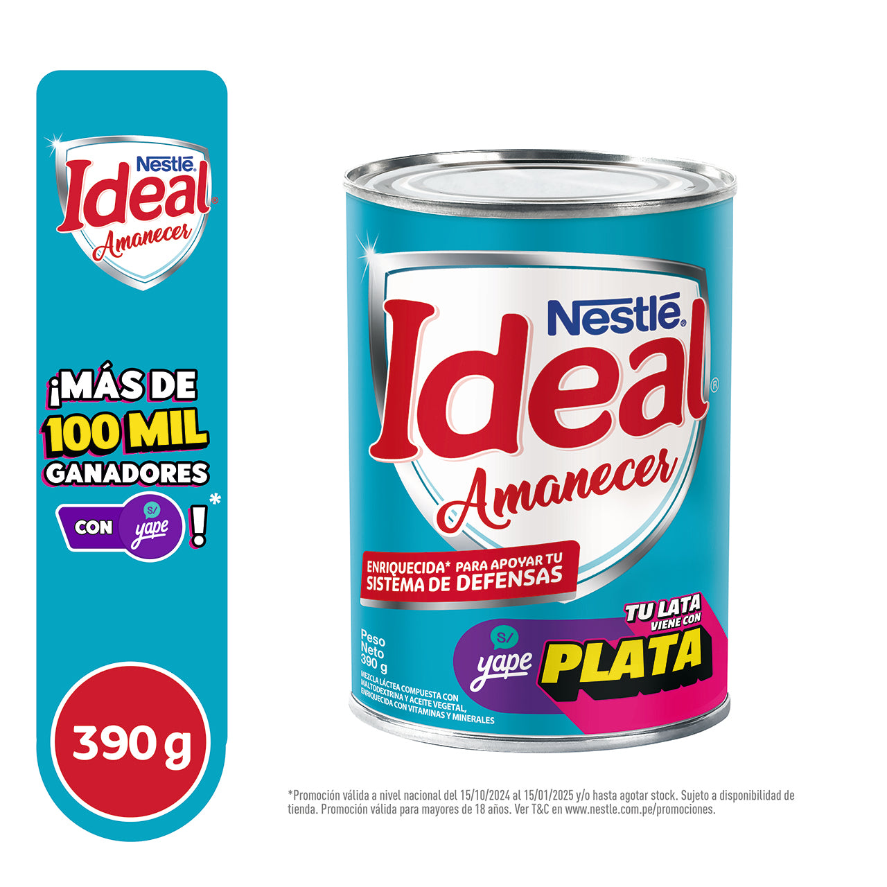 IDEAL AMANECER Mezcla Láctea 390g