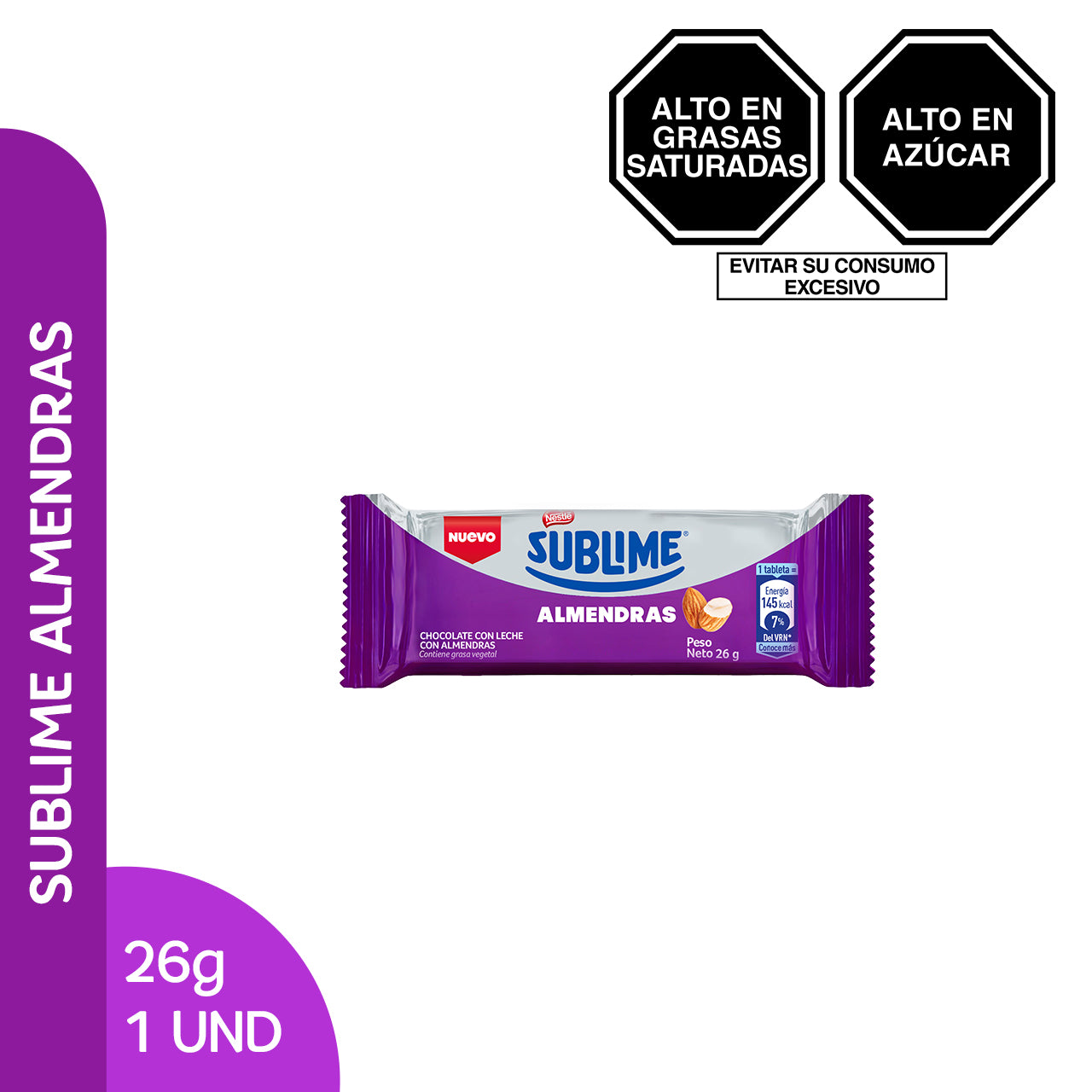 NESTLE SUBLIME Almendras 26g