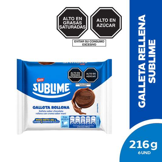 Galleta Rellena Sublime 6pack de 36g c/u.