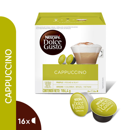 Nescafé® Dolce Gusto® Cappuccino Caja de 16 cápsulas.