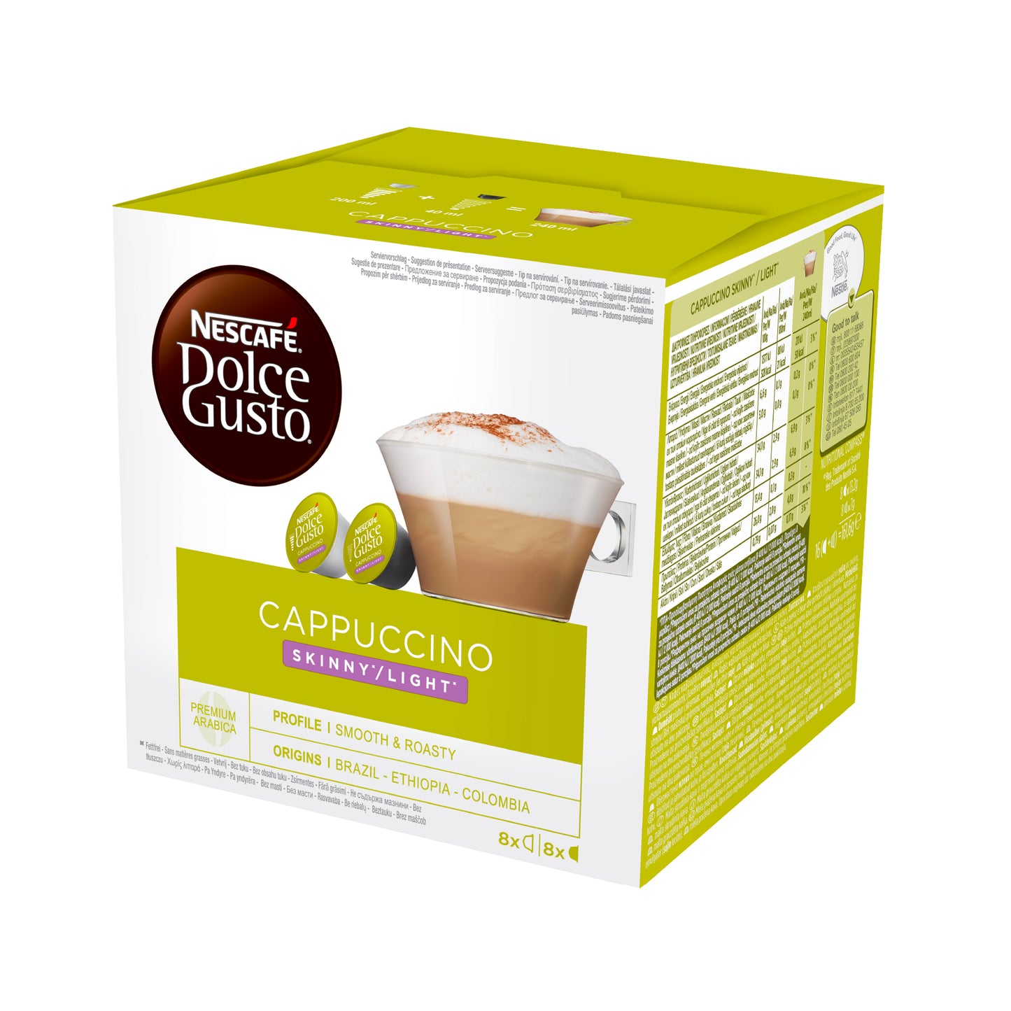 Nescafé® Dolce Gusto® Cappuccino Skinny Caja de 16 Cápsulas
