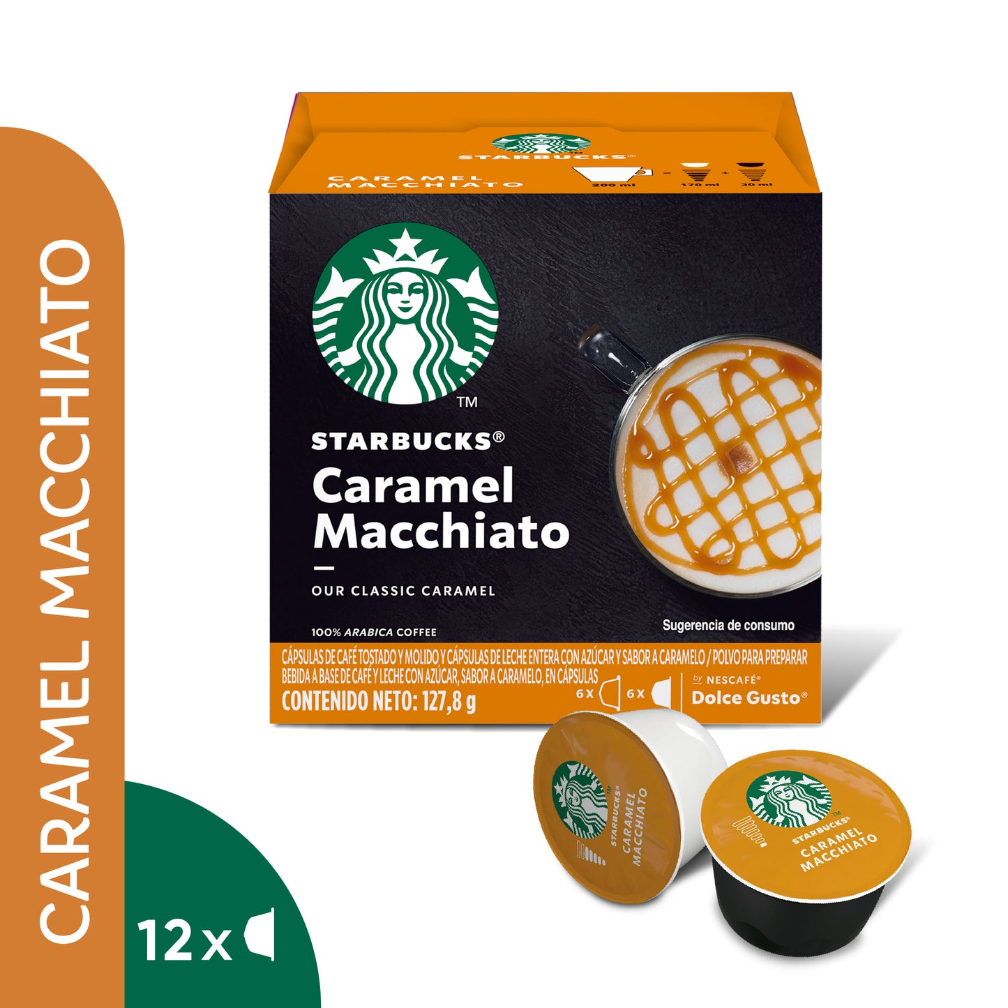 Starbucks® Caramel Macchiato Caja de 12 Cápsulas