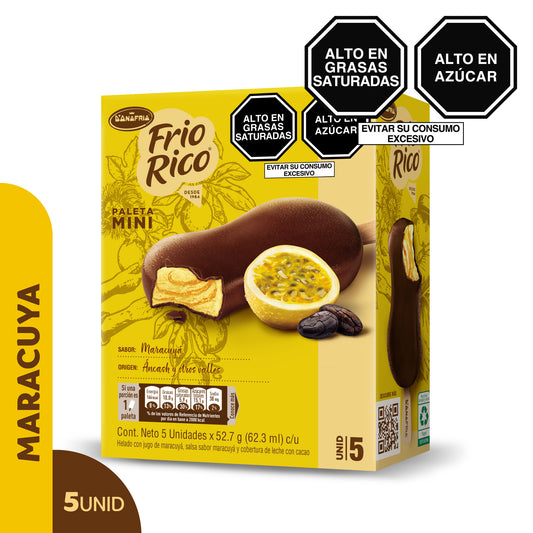 Helado Frio Rico Maracuya Multipack x 5 unidades