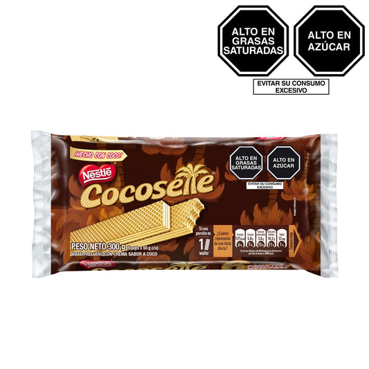 Wafer Cocosette Sixpack de 50 gr c/u