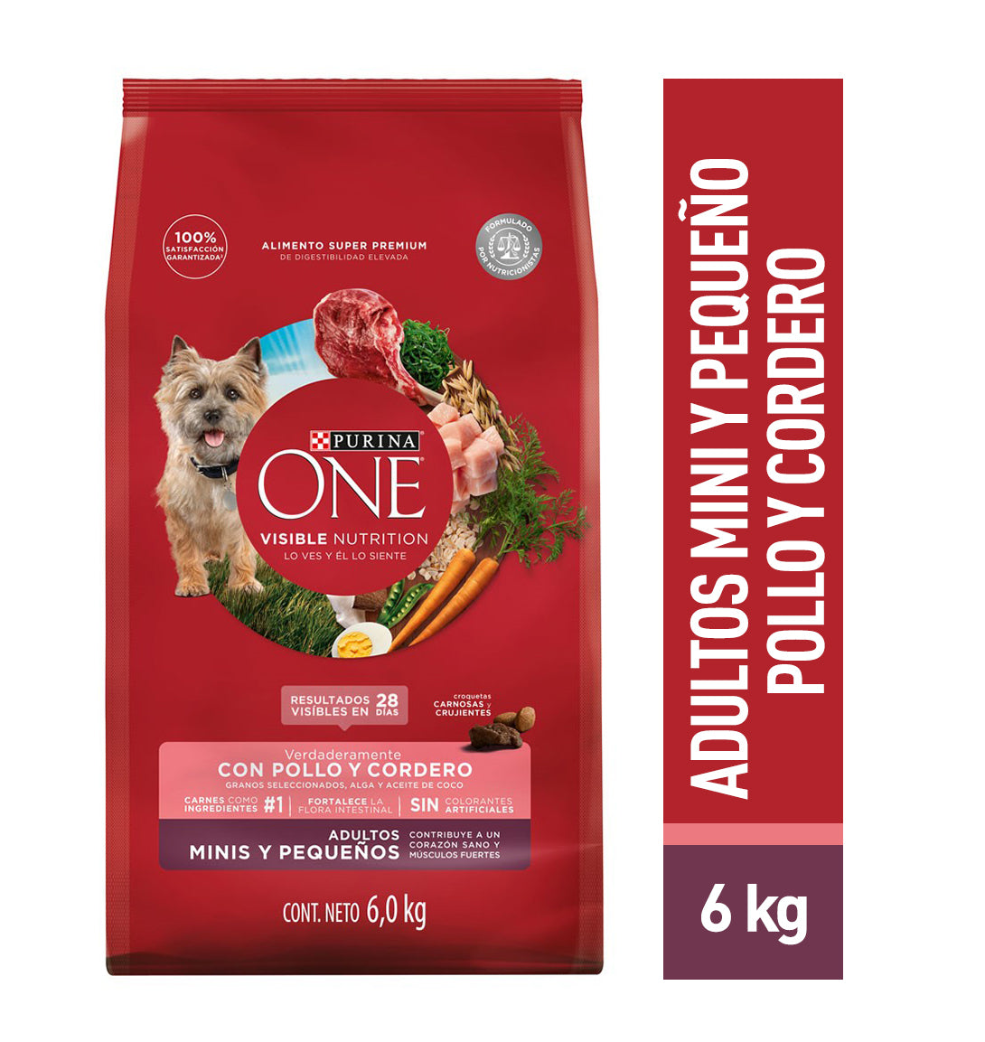 Alimento Purina One® Adultos Minis pollo y cordero 6kg Tienda Nestlé - Main Image