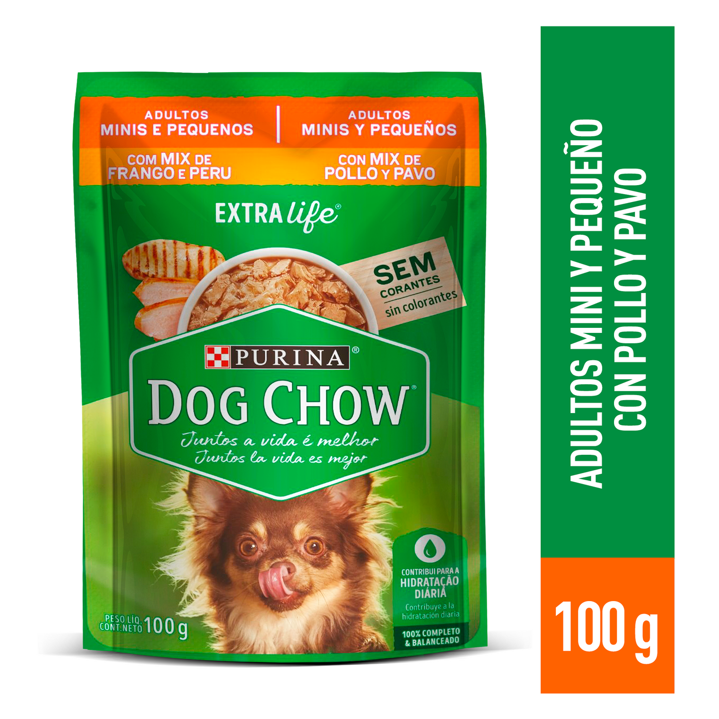 Alimento húmedo Dog Chow® Mix de Pollo y Pavo 100 gr.
