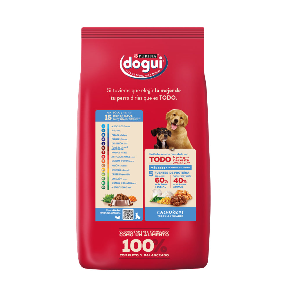 Alimento para perros Dogui Cachorros sabor pollo y carne en bolsa de 8kg