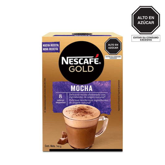 Nescafé® Gold Mocha 8 sobres de 18g c/u
