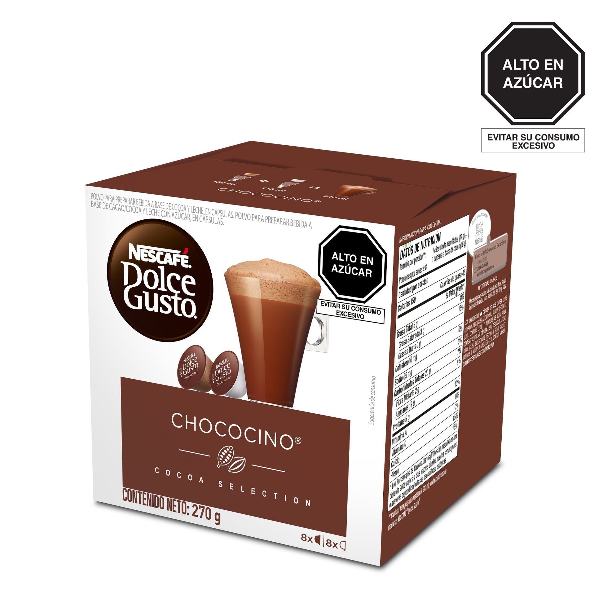 NESCAFÉ® Dolce Gusto® Chococino Chocolate Caliente Caja de 16 Cápsulas