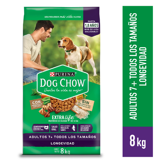 Dog Chow Adultos Longevidad 8kg