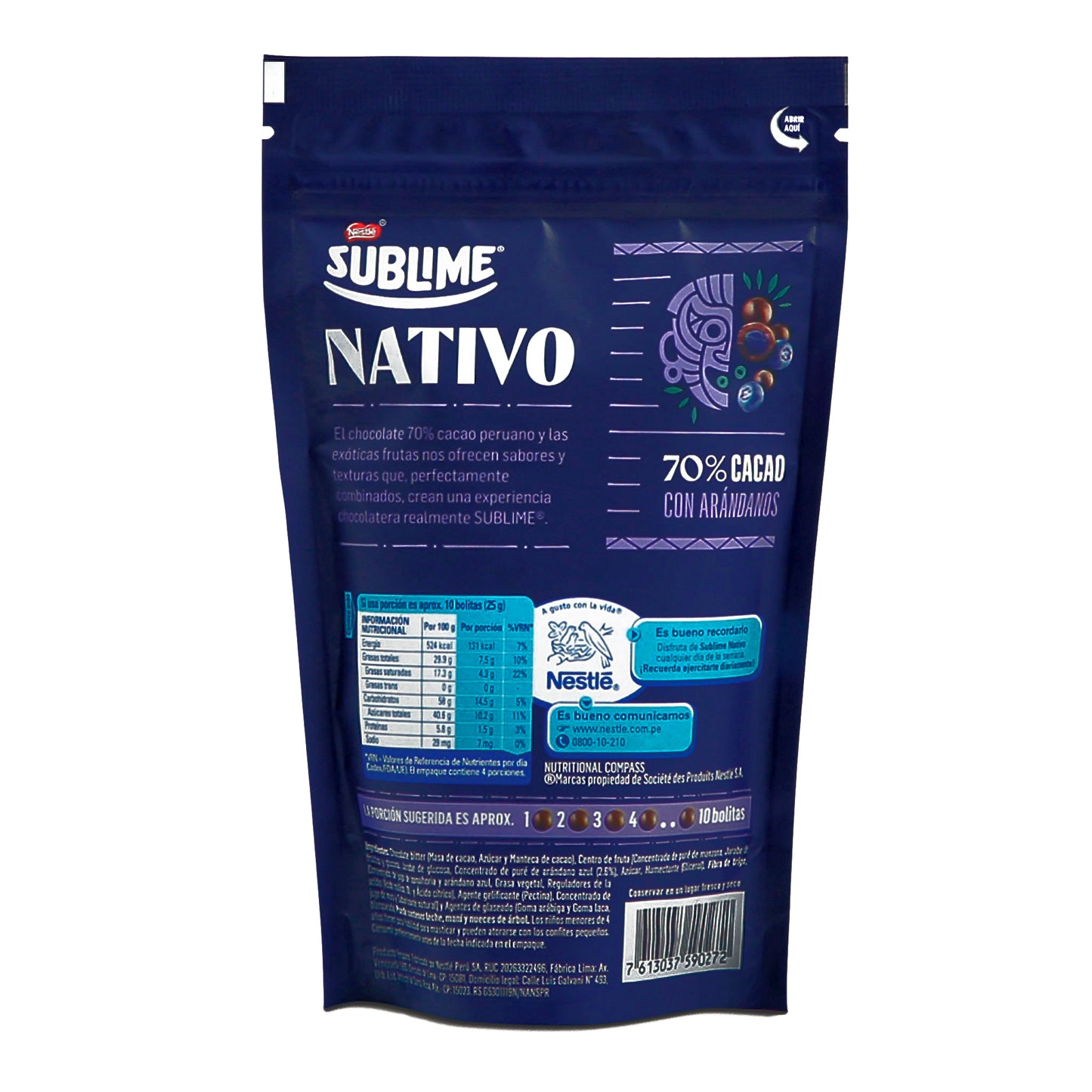 Sublime Nativo Arándano 100 gr.