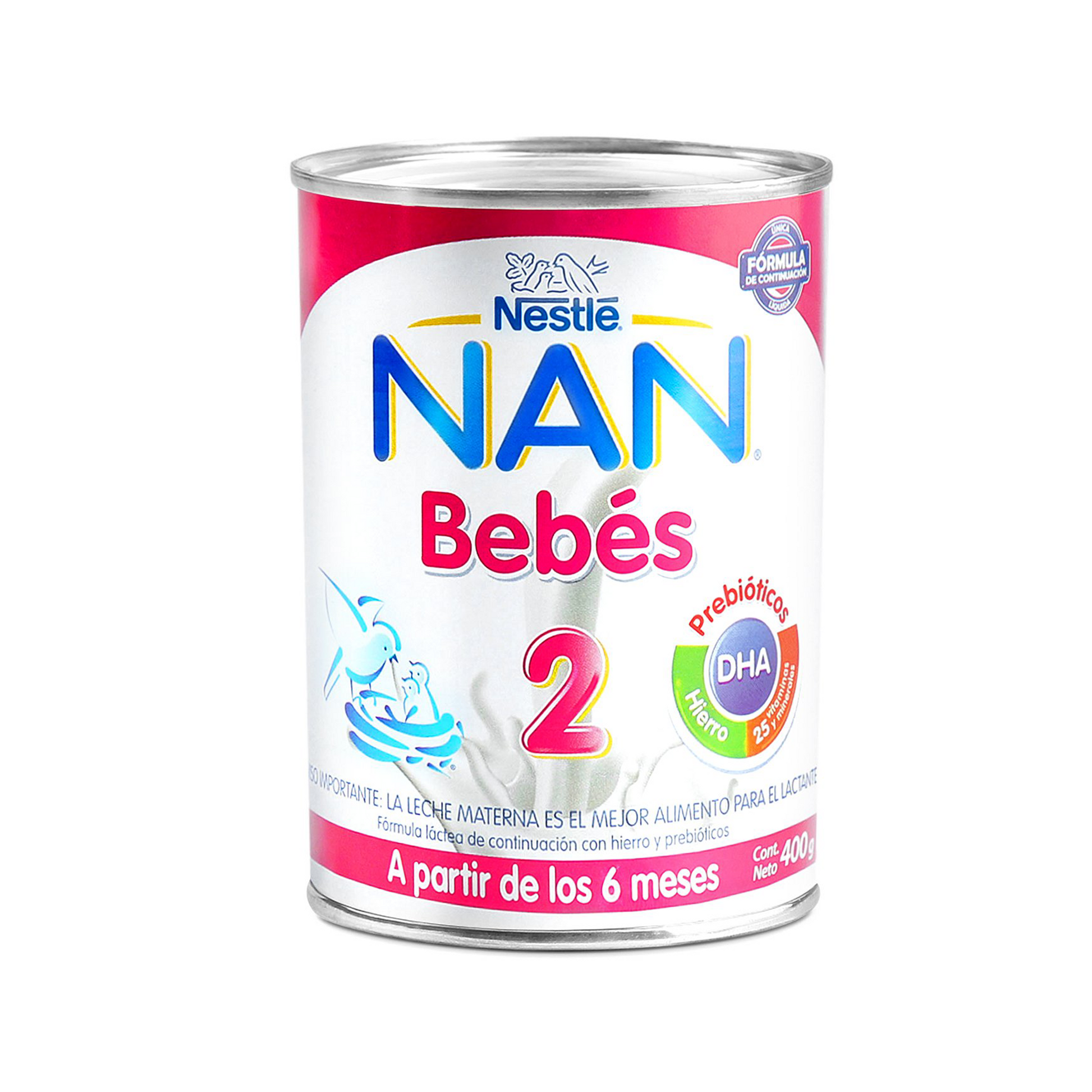 NAN® 2 bebés pack x10 unidades de 400 gr.