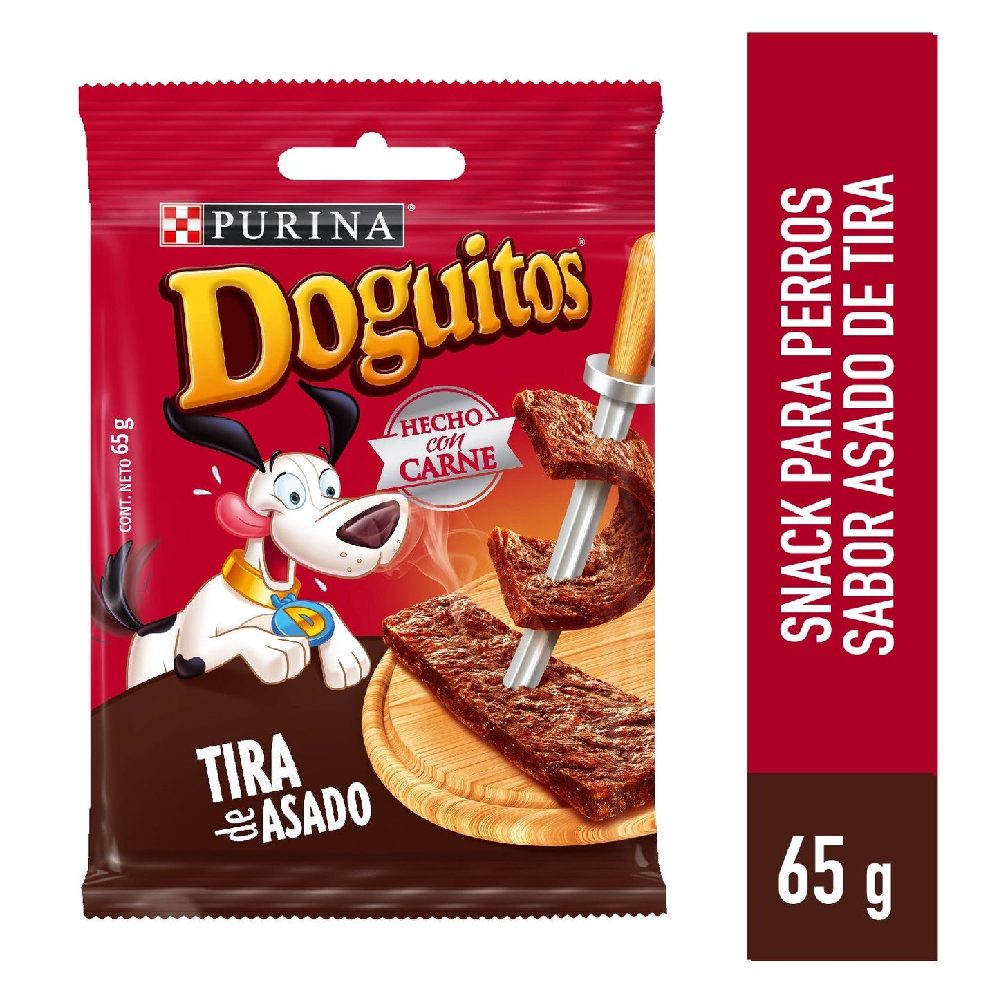 Snack para perro Doguitos sabor Tira de Asado de 65gr